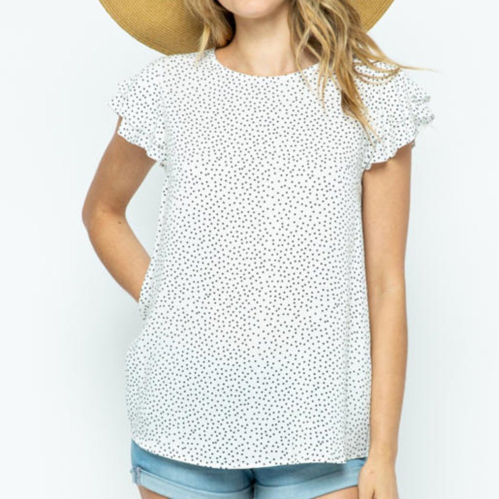 Ruffled sleeve Ces Femme Top